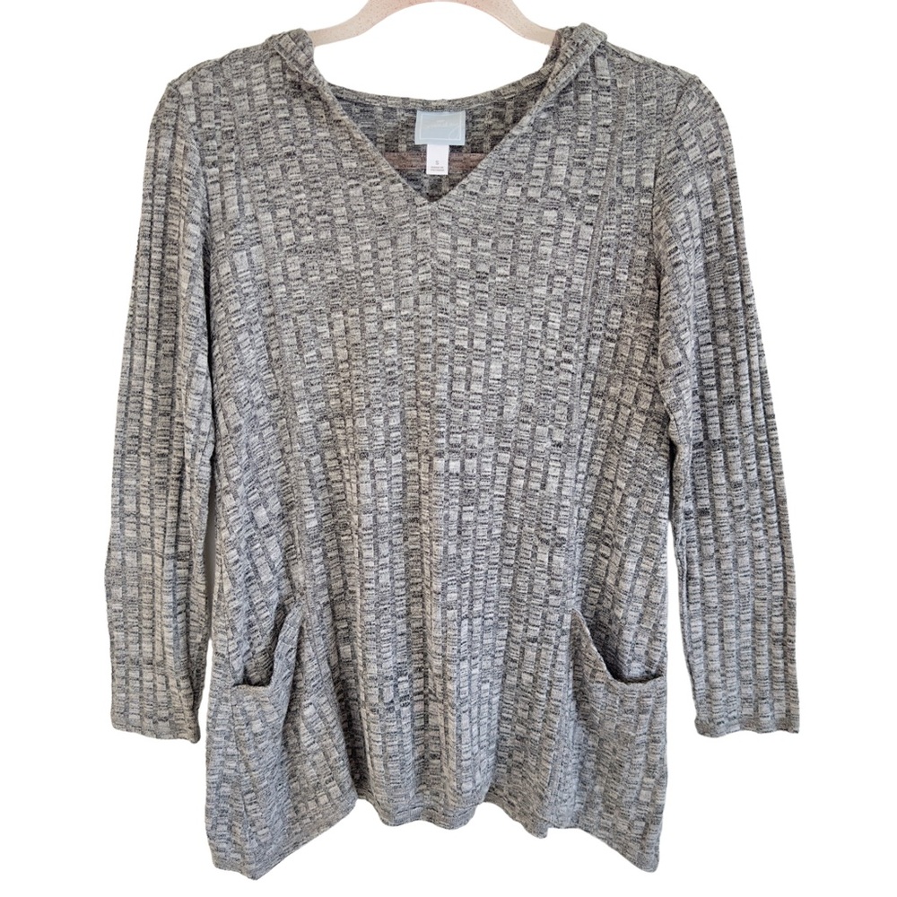 Rayon Knit Relaxed Fit Hoodie Sweatshirt